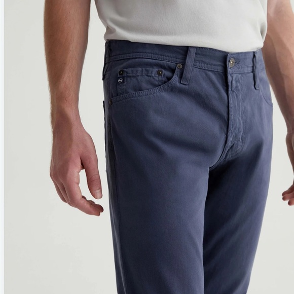 AG ADRIANO GOLDSCHMIED the everett slim straight jeans 33/32 Cotton Stretch Navy - Picture 1 of 12